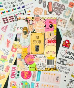 My DIY Sticker Book 24 * 17 cm 16 Sayfa Özel Tasarım Rengarenk Sticker Kitabı