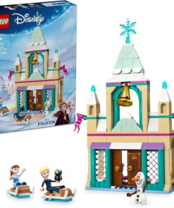 ǀ Disney Frozen Arendelle Karlar Ülkesi Şatosu 43265-5 Yaş ve Üzeri Çocuklar için Mini Elsa Bebek İçeren Oyuncak Yapım Seti, Doğum Günü Hediyesi (177 Parça)