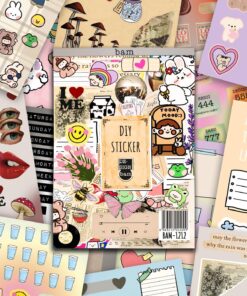My DIY Sticker Book 24 * 17 cm 16 Sayfa Özel Tasarım Rengarenk Sticker Kitabı