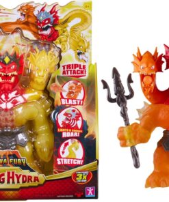 of Goo Jit Zu Stretch Strikers King Hydra Figürü Üçlü Saldırı 3'ü 1 Arada Goo Gücü, Artı Işık ve Ses Savaşı Eylemi