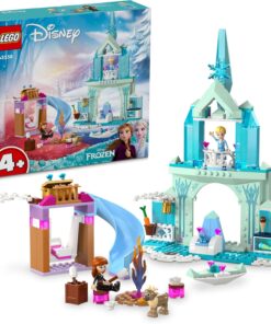 ǀ Disney Frozen Elsa’nın Karlar Ülkesi Şatosu 43238-4 Yaş ve Üzeri Çocuklar için Elsa, Anna ve Olaf Minifigürü içeren Yaratıcı Oyuncak Yapım Seti (163 Parça)