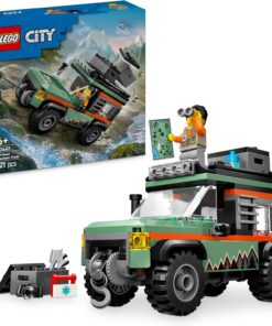 City 4x4 Arazi Dağ Arabası 60447-6 Yaş ve Üzeri Çocuklar için Yaratıcı Oyuncak Yapım Seti, Doğum Günü Hediyesi (221 Parça)