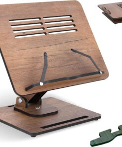 Vigo Wood Kitap Okuma Standı Yükseklik Ayarlanabilir Katlanabilir 360º Dönebilen Laptop Standı