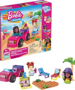 brands Construx Barbie Cabrio Plaj Macera GWR79, Çocuklar için Bina Oyuncakları