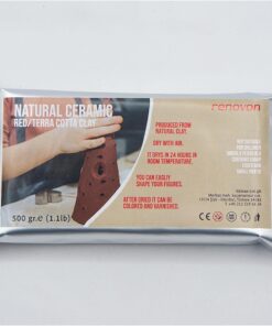 Seramik KİL Hamuru, KIRMIZI Terra/Cotta 500 gr Fırınlamaya Gerek Olmayan Güzel Sanatlar Figür heykel Modelleme Oyun ve Montessori sınıfları için toksik olmayan doğal Kil