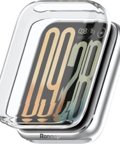 Xiaomi ile Uyumlu Mi Band 9 Pro İçin Kılıf Yumuşak TPU Ekran Koruyuculu Dokunmatiği Etkilemeyen Saatin Çevresini Tam Kavrayan Darbelere Karşı Silikon Koruyucu (Şeffaf, Mi Band 9 Pro)