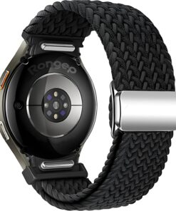 Yeni Nesil Bağlantı Örgü Loop 20mm Kordon Samsung ile Uyumlu Galaxy Watch 7/6/5/4 Serisi için Galaxy Watch 7 Kordon (40mm/44mm) Watch 6/4 Classic (47/43/42mm) Watch 5 Pro Uyumlu