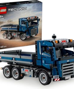 Technic Damperli Kamyon 42203 – 9 Yaş ve Üzeri Erkek ve Kız Çocukları için Direksiyon ve Hareketli Damper Kutusu İçeren Yaratıcı Araç Yapım Seti, Eğlenceli Doğum Günü Hediye Fikri (462 Parça)
