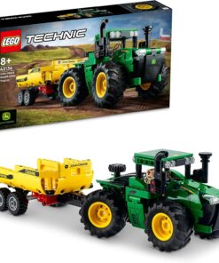 Technic John Deere 9620R 4WD Traktör 42136-8 Yaş ve Üzeri Çocuklar için Oyuncak Traktör Yapım Seti (390 Parça)