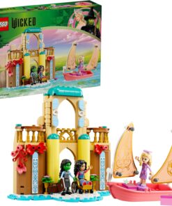 Wicked Glinda, Elphaba ve Nessarose, Shiz Üniversitesi’nde 75681-7 Yaş ve Üzeri Çocuklar için Oyuncak Tekne İçeren Bebek Evi Oyun Seti (304 Parça)
