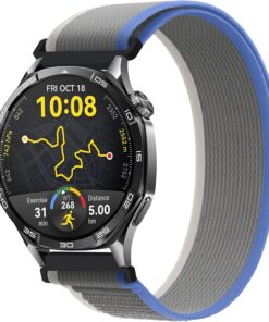 22mm ile Uyumlu Saatler için Trail Loop 46mm Yumuşak Kumaş Kordon HUAWEI Watch (GT5 Pro/GT5/GT4/Watch 4 Pro/GT3/GT3 Pro/GT2/GT2 Pro) Galaxy Watch (Gear S3/Watch 46mm)