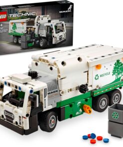 Technic Mack LR Electric Çöp Kamyonu 42167-8 Yaş ve Üzeri Çocuklar için Geri Dönüşüm Temalı Koleksiyonluk Yaratıcı Oyuncak Model Yapım Seti, Doğum Günü Hediyesi Fikri (503 Parça)