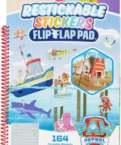 & Doug PAW Patrol Yeniden Kullanılabilir Çıkartma Defteri - Macera Koyu