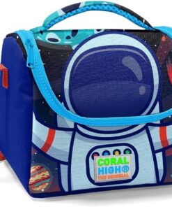 High Erkek Çocuk Mavi Astronot Okul ve Piknik Beslenme Çantası