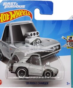 Wheels - ´70 Dodge Charger - Tooned 1/5 - HTD86 - Short Card - Fast & Furious - metalik gri - Mattel 2024 – 1:64