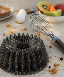 Thermo Döküm Gövdeli Keskin Kek Kalıbı 26cm, Dilimli ve Döküm, Siyah Granit Benekli Pişirme Kabı, Kolay Çıkarma, Dayanıklı Alüminyum Alaşım