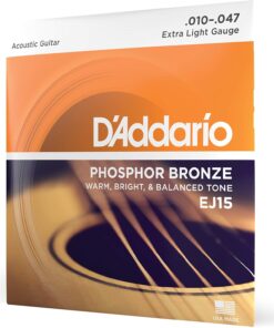 Ej15 Akustik Gitar Tel Seti, Phosphor-Bronze, Extra Lig