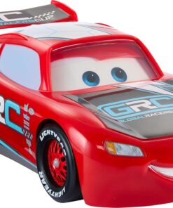 Disney ve Pixar Cars Lightning McQueen Oyuncak Araç ve Aksesuarları, 4 Koni ve 2 Oyun Modu ile Global Racers Cup Drift ve Yarış Arabası