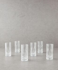 Home Leonora Kristalin 6'lı Bardak 360 ml Şeffaf