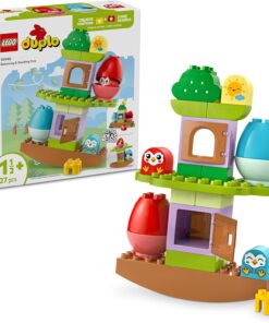 DUPLO My First Denge ve Dizme Ağacı 10440-18 Ay ve Üzeri Çocuklar için Eğitici, Öğretici ve Yaratıcı Oyuncak Yapım Seti (27 Parça)