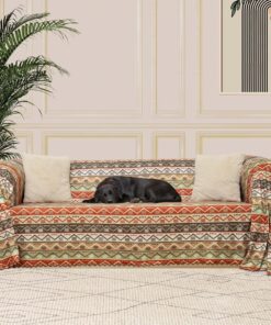 CONCEPT SoftMicro Boho Etnik Desenli Mikrofiber Koltuk Örtüsü ve Şalı, Kaymaz 180x220 cm