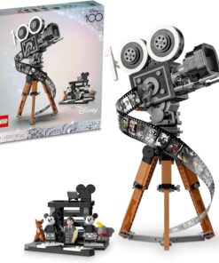 ǀ Disney Walt Disney Hatırası Kamera 43230 - Yetişkinler için Disney’in 100. Yıl Dönümüne Özel Yaratıcı Koleksiyonluk ve Sergilenebilir Model Yapım Seti (811 Parça)