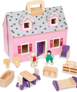 & Doug - Ahşap Taşınabilir Küçük Mobilyalı Ev (13701)