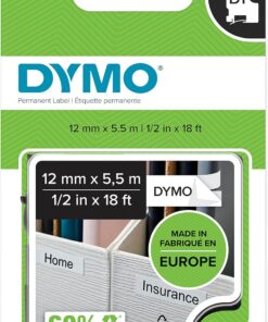 S0718060, Yüksek Performans Kalıcı Polyester (12 mm x 5,5 mt), Siyah/Beyaz (16959)