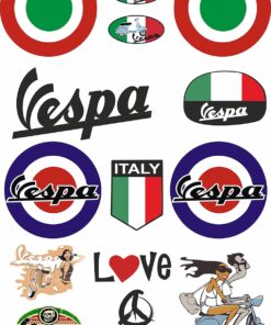 Masters Vespa Sticker Seti