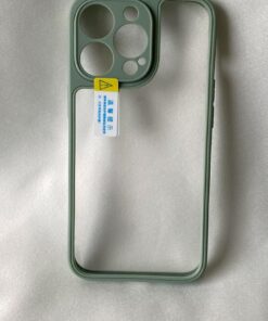 iPhone 13 PRO MAX ile uyumlu Köşeleri Renkli Şeffaf Kamera Çerçeve Korumalı İCE Silikon Telefon Kılıfı,Esnek İnce Geliştirilmiş Dayanıklı Darbe Karşıtı Koruyucu Yeni Nesil Tasarım(MİNT YEŞİLİ)