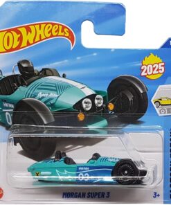 Wheels - Morgan Super 3 - Factory Fresh 1/5 - HYW13 - Short Card - Morgan Motor Company - turkuaz mavi - Mattel 2025-1:64