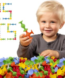 Vakum Moleküller 25 Parça 6 Figür Vakum ve Vantuzlu Molekül 1 Yaş ve üzeri Eğitici Oyuncak