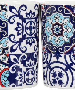 Porselen Forest İkili Mug Bardak Etnik Motif 9429, 260 ml