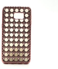 Galaxy S6 Uyumlu Yumuşak Parlak Silikon Kılıf (Pembe Altın)