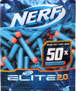 Elite 2.0 50 Dart Yedek Paketi, 50 Resmi Nerf Elite 2.0 Dart İçerir, Tüm Nerf Elite Atıcılarla Uyumludur