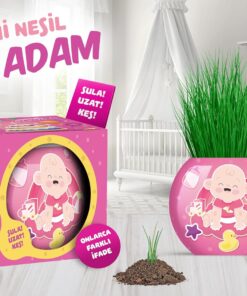 Temalı Çim Adam 6'lı Set – Çocuklar İçin Eğitici ve Eğlenceli Bitki Yetiştirme Kiti