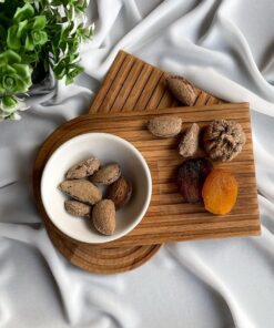 Wood - Ahşap Gökkuşağı Serisi Doğal Kayın Ağacından Sunum Tahtası
