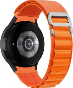 Samsung Galaxy Watch 7/6/5/4/FE Serisi (40mm/44mm) Watch 6/4 Classic (47mm/43mm/42mm) Samsung Watch 5 Pro 45mm İçin Hafif ve Yumuşak 20mm Kavisli Alpine Loop Kumaş Kordon