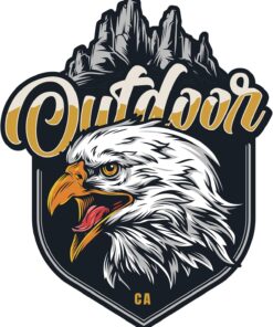 Aksesuar Off Road Camping Adventure Kamp Kartal Eagle Outdoor Sticker 14 x 11 cm