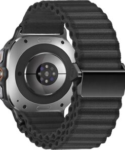 Samsung Galaxy Watch Ultra 47mm ile Uyumlu Delikli Model Trail Loop Yumuşak ve Hafif Kumaş Kordon