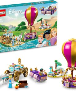 │ Disney Princess Prensesin Büyülü Yolculuğu 43216-6 Yaş Üzeri İçin Rapunzel, Yasemin ve Sindirella Minifigürü İçeren Eğlenceli Oyunlar Sunan Yaratıcı Oyuncak Yapım Seti (320 Parça)
