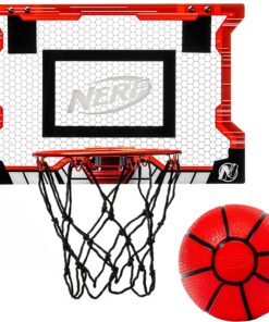 Basketball Hoop Set - Pro Hoop Mini Hoop Set with Mini Basketball - Steel Rim Great for Dunking - Over The Door Basketball Hoops