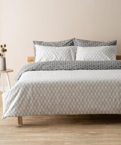 | Mix & Match | Blanj |%100 Pamuklu Tek Kişilik Nevresim Seti Antrasit