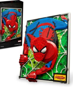 ART İnanılmaz Örümcek Adam 3 Boyutlu Duvar Sanatı Yapım Seti, İnşa Edilebilir Kanvas Poster, Süper Kahraman Ev Dekorasyonu, Yaratıcı Aktivite, Genç ve Yetişkinler İçin Çizgi Roman Hediyesi 31209