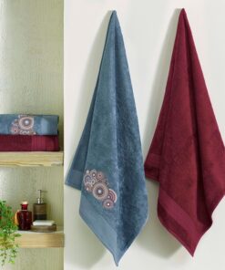 Bambu South Hamam Seti Bordo 4'Lü Set