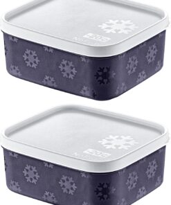 2'Li Set No Frost Saklama Kabı Lacivert 700 ML