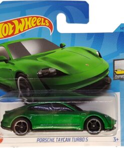 Wheels - Porsche Taycan Turbo S - Factory Fresh 4/5 - HKJ31 - Short Card - Yeşil Metalik - Mattel 2023