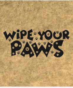 Tasarımlı Dekoratif Kapı önü Paspas, Dış Mekan/Ev İçi/Banyo/Mutfak/Yatak Odası/Giriş Paspasları (Paws, 45X70)