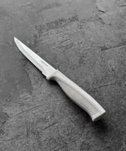 Fika Tırtıklı Steak Bıçağı,11 Cm Gri D-NEOGEK011