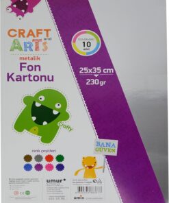 and Arts UMUR METALİK FON KARTONU 230GR 25X35 POŞETLİ
